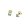 EARRINGS  GOLD 585 & SEMIPRECIOUS STONES  - 88318