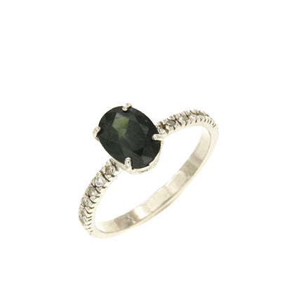 RING WHITE GOLD 750 & PRECIOUS STONES - 88365