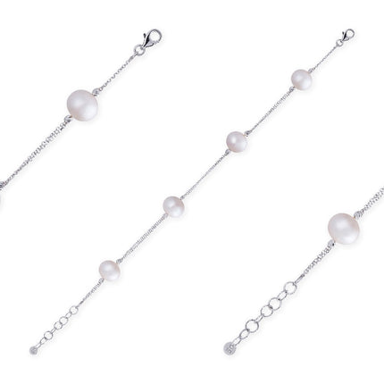 BRACELET WHITE GOLD 750 & PEARLS - 88439