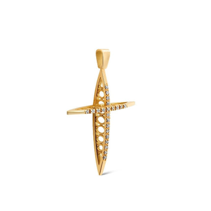 CROSS PINK GOLD 750 & PRECIOUS STONES - 88515
