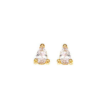 EARRINGS  GOLD 585 & C.Z.