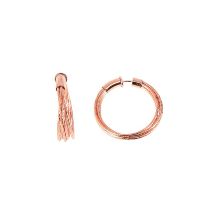 EARRINGS PINK SILVER 925 - 89012