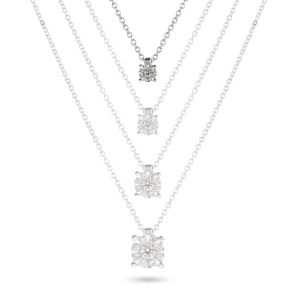NECKLACE WHITE GOLD 750 & PRECIOUS STONES - 89047 - Availability: Up to 1 month