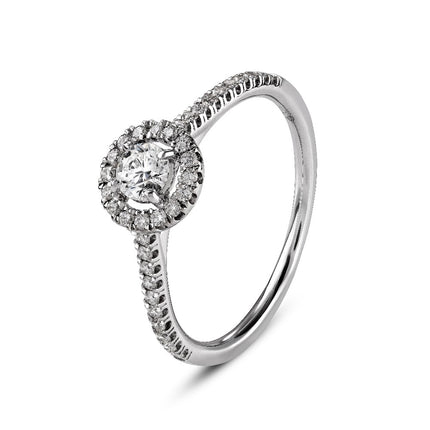 RING WHITE GOLD 750 & PRECIOUS STONES - 89310