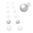 EARRINGS WHITE GOLD 585 - 89316 - Availability: Up to 1 month