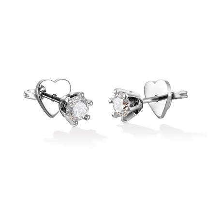 EARRINGS WHITE GOLD 750 - 89336