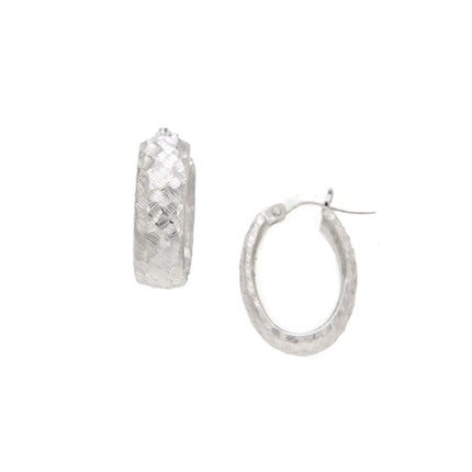 EARRINGS WHITE GOLD 585 - 89507