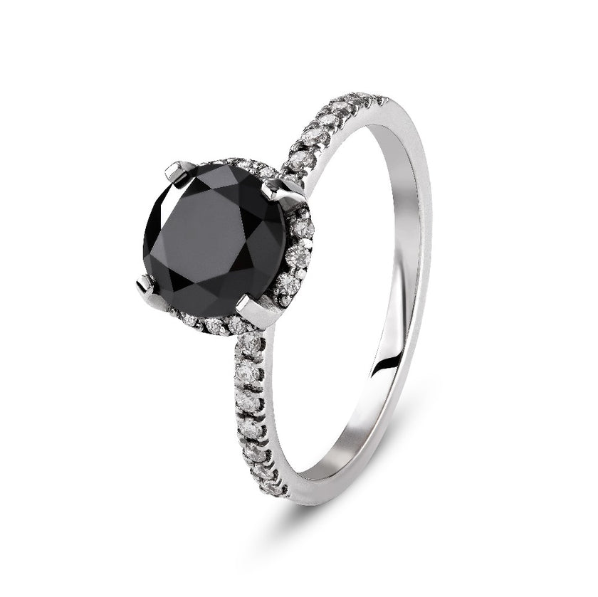 RING WHITE GOLD 750 & PRECIOUS STONES - 89595