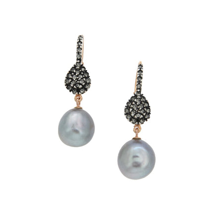 EARRINGS PINK SILVER 925 & PRECIOUS STONES - 89708
