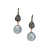 EARRINGS PINK SILVER 925 & PRECIOUS STONES  - 89708