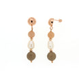 EARRINGS PINK SILVER 925 & PRECIOUS STONES  - 89791