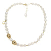 NECKLACE YELLOW SILVER 925 & PEARLS  - 89798