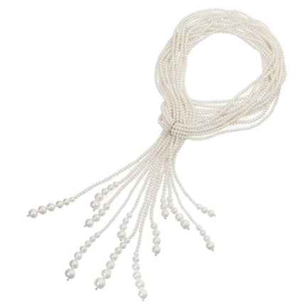 NECKLACE WHITE GOLD 750 & PEARLS - 89817