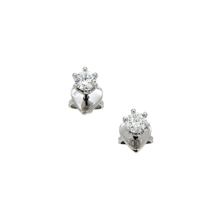 EARRINGS WHITE GOLD 750 & PRECIOUS STONES - 89981