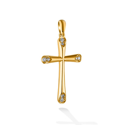 CROSS PINK GOLD 750 & PRECIOUS STONES - 90150
