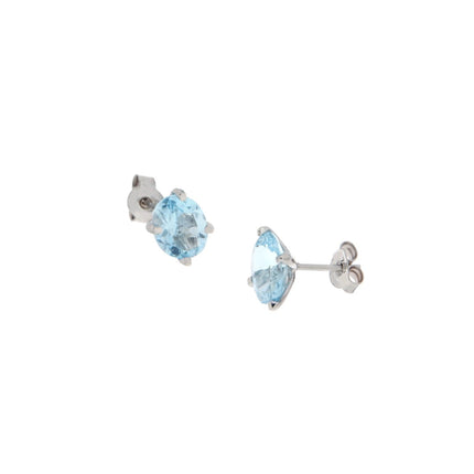 EARRINGS WHITE GOLD 750 & SEMIPRECIOUS STONES - 90328