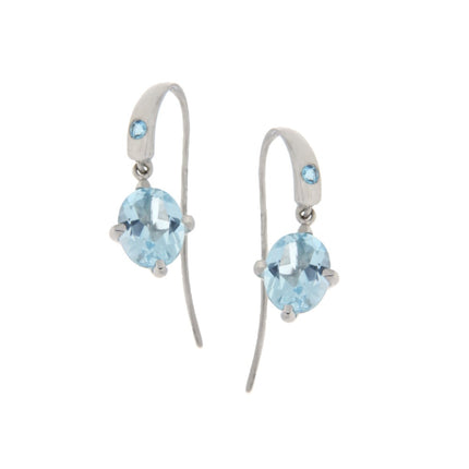 EARRINGS WHITE GOLD 750 & SEMIPRECIOUS STONES  - 90330