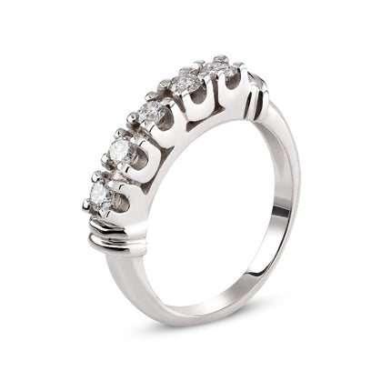RING WHITE GOLD 750 & PRECIOUS STONES - 90552