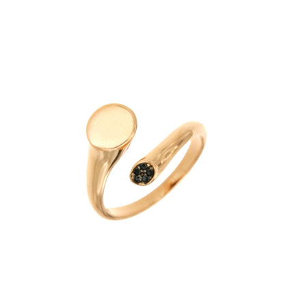 RING PINK GOLD 585 & C.Z. - 90616