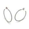 EARRINGS WHITE GOLD 585   - 90685