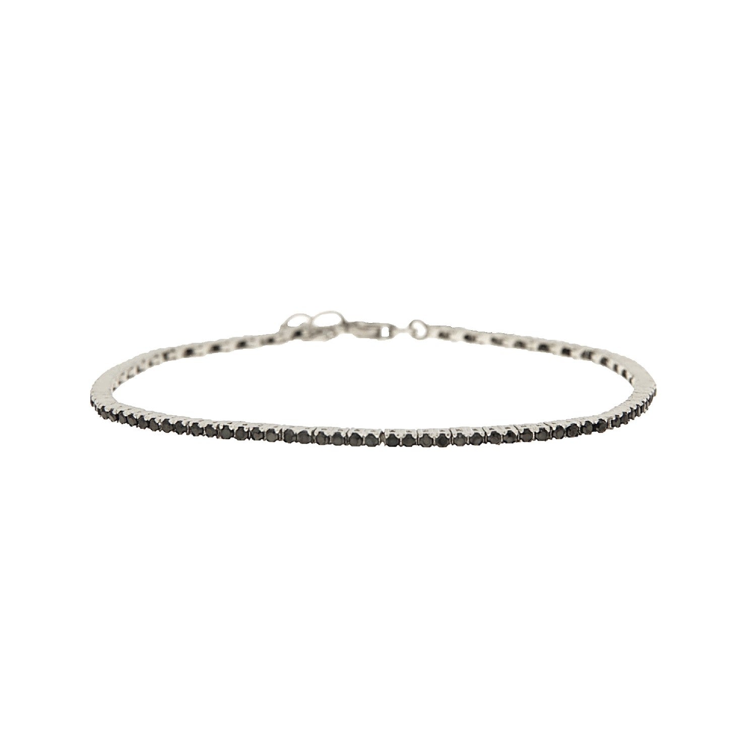 BRACELET WHITE GOLD 750 & C.Z. - 90732 - Availability: Immediately