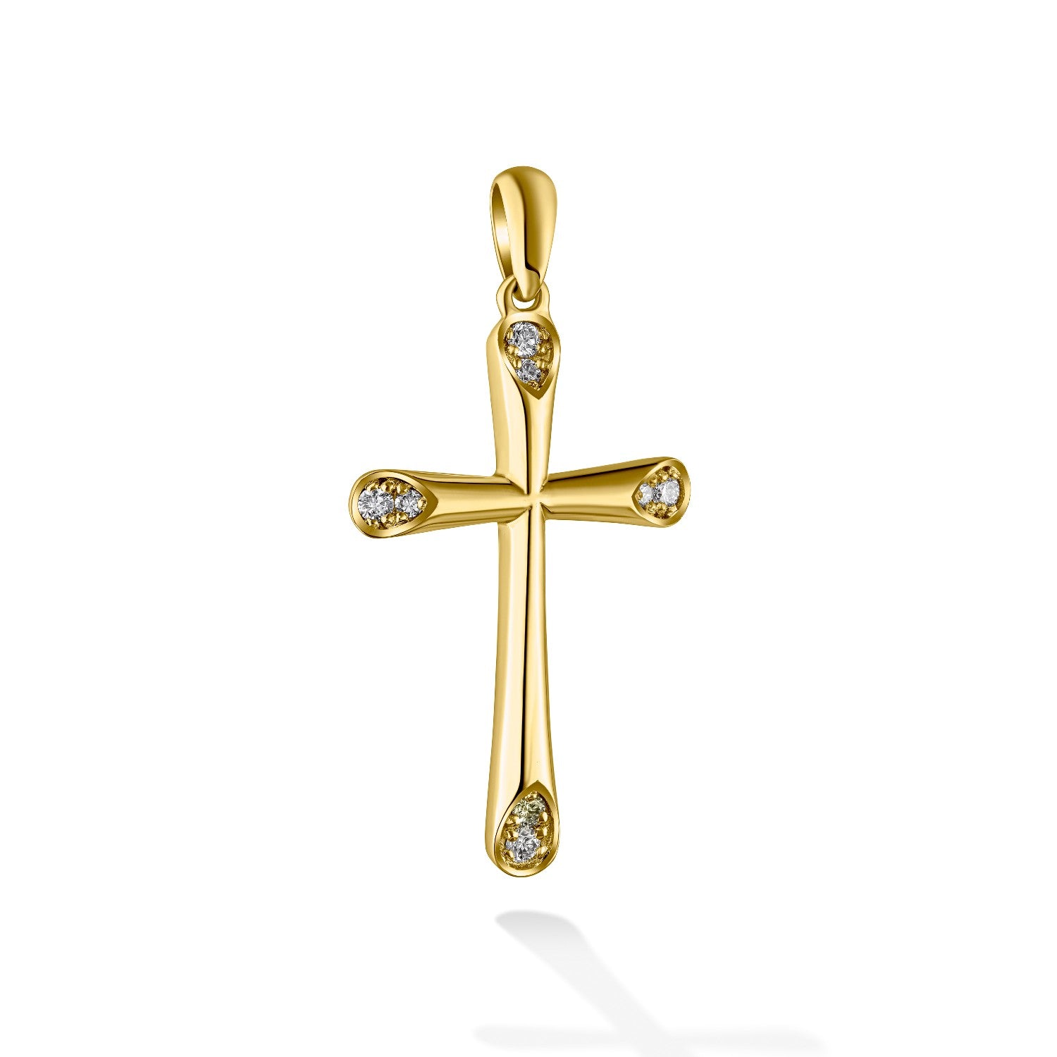 CROSS  GOLD 750 & PRECIOUS STONES