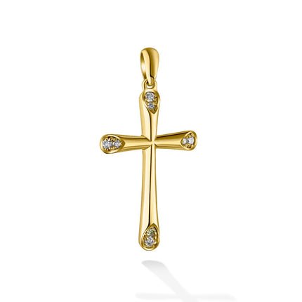 CROSS  GOLD 750 & PRECIOUS STONES - 90977
