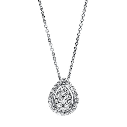 NECKLACE WHITE GOLD 750 & PRECIOUS STONES - 91435
