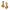 EARRINGS  GOLD 750 & SEMIPRECIOUS STONES - 91438