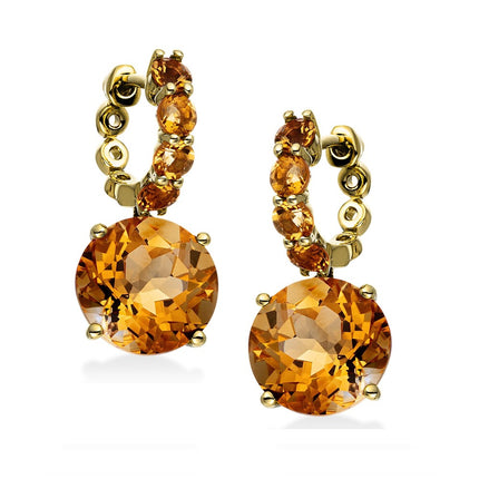 EARRINGS  GOLD 750 & SEMIPRECIOUS STONES - 91438