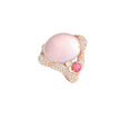 RING PINK GOLD 750 & PRECIOUS STONES