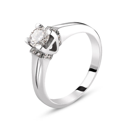 RING WHITE GOLD 750 & PRECIOUS STONES - 91616