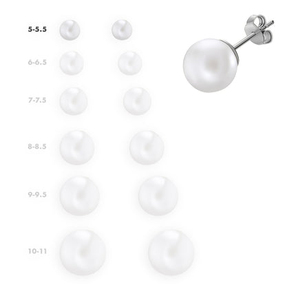 EARRINGS WHITE GOLD 750 & PEARLS - 91631