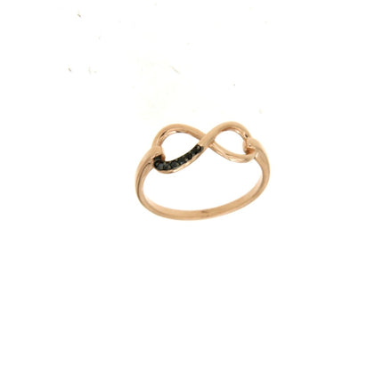 RING PINK GOLD 585 & C.Z.  - 91692