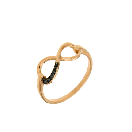 RING PINK GOLD 585 & C.Z. - 91692