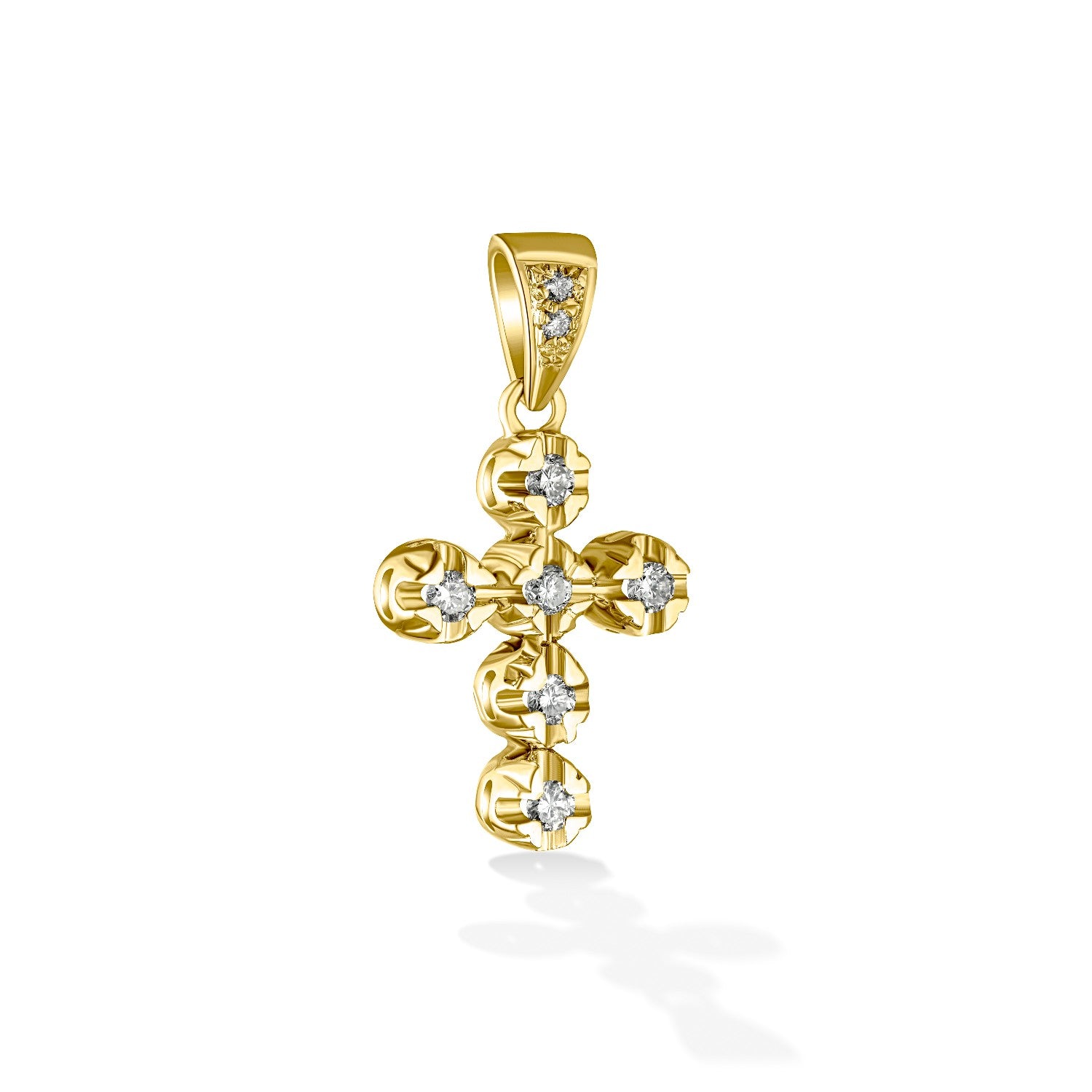 CROSS  GOLD 750 & PRECIOUS STONES