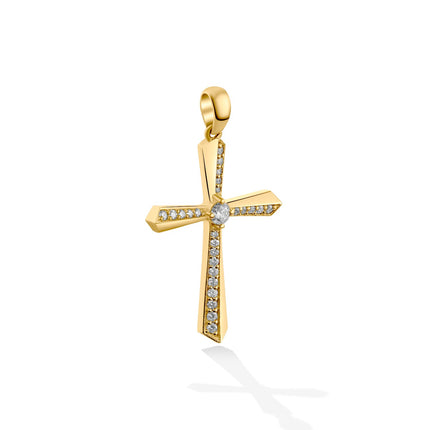 CROSS  GOLD 750 & PRECIOUS STONES - 91825
