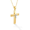 CROSS  GOLD 750 & PRECIOUS STONES WITH CHAIN