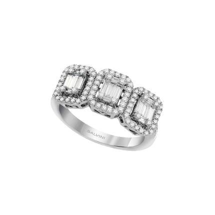 RING WHITE GOLD 750 & PRECIOUS STONES - 92197