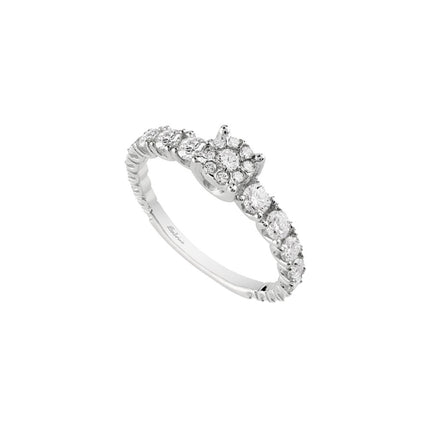 RING WHITE GOLD 750 & PRECIOUS STONES - 92236