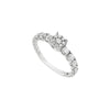 RING WHITE GOLD 750 & PRECIOUS STONES - 92236
