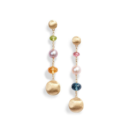 EARRINGS  GOLD 750 & PRECIOUS STONES - 92404