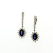 EARRINGS WHITE GOLD 750 & PRECIOUS STONES  - 92575