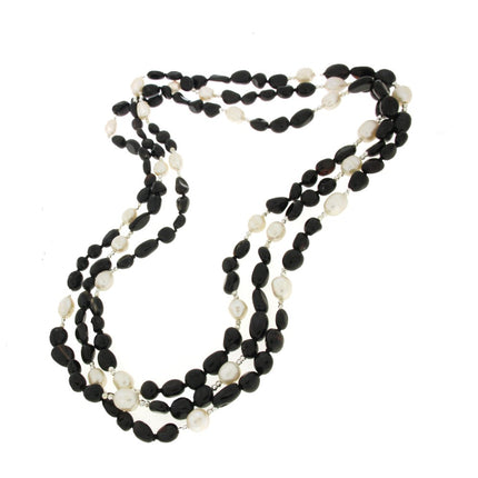 NECKLACE NO METAL & PEARLS - 92737