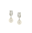 EARRINGS WHITE GOLD 750 & PEARLS - 92773