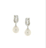 EARRINGS WHITE GOLD 750 & PEARLS - 92773