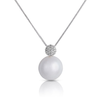 NECKLACE WHITE GOLD 750 & PEARLS - 92781