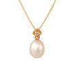 NECKLACE PINK GOLD 750 & PEARLS  - 92814