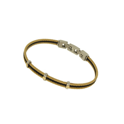 BANGLE BLACK & YELLOW NO PRECIOUS METAL - 92969