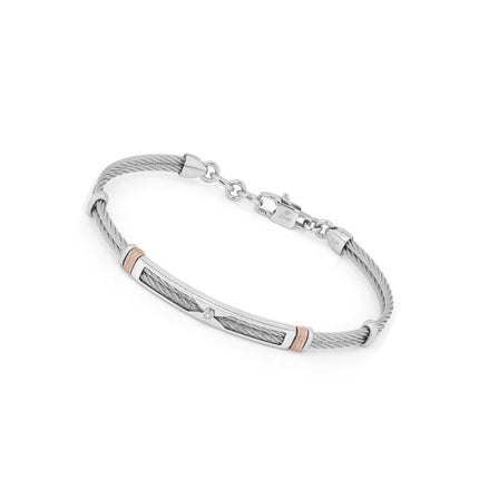 BANGLE WHITE & PINK NO PRECIOUS METAL & PRECIOUS STONES - 92975